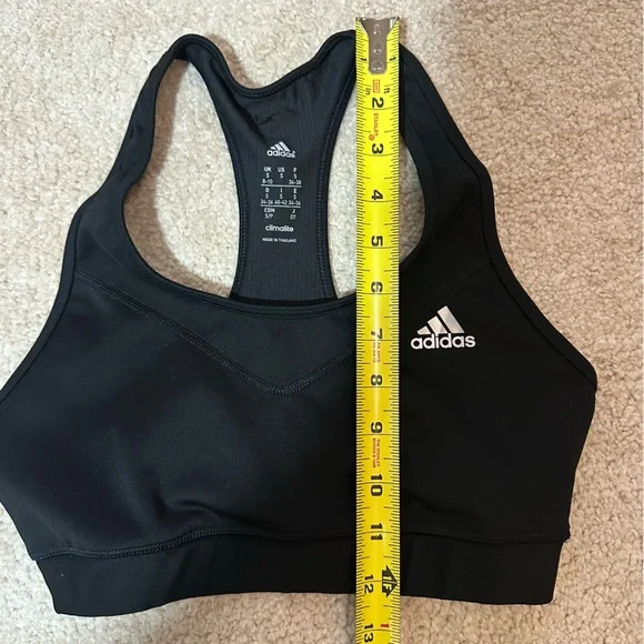 Adidas Women's Black Climalite TechFit Sports Bra Size Small - Picture 10 of 11